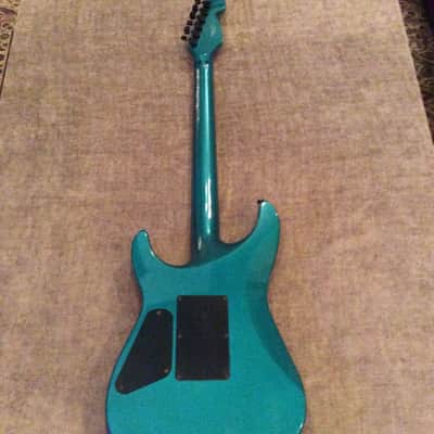 2001 Squier Stagemaster Deluxe V4 Emerald Green Metallic image 6