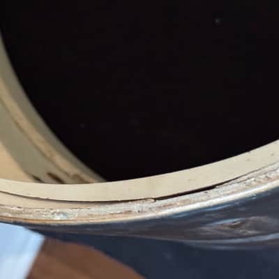 Leedy 12 x 15" Marching Snare Drum Shell Transition Era Gold Sparkle PROJECT 8 Lugs image 8