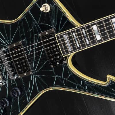 Ibanez PS3CM Paul Stanley Signature - Black Cracked Mirror image 11