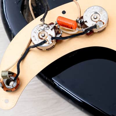 1983 Fender Precision Bass ‘57 Vintage Reissue PB57-95 Black Lacquer w/ USA Fullerton Pickup, Japan MIJ Fujigen image 23