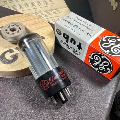 GE General Electric GE 5y3gt Tube gray  plates rectifier Tweed / Champ amps - Gray plate image 5