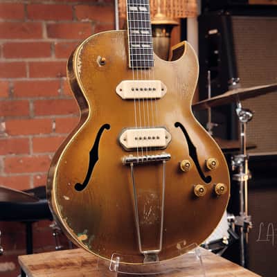 1954 Gibson ES-295 Gold Hollowbody - Original P-90s, Lifton Case, 6 lbs. 7 oz! image 3