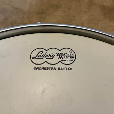 1968 Ludwig LM400 Supraphonic Original Heads, Drum Key, Stand image 3