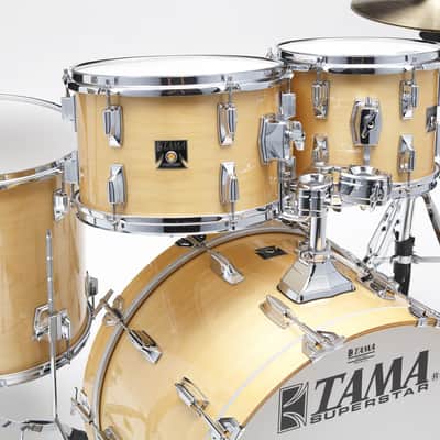 Tama SU42RS-SPM 50th Anniversary Superstar Shell Kit 4 pcs - Super Maple/Chrome HW image 9