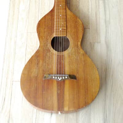 1920's Weissenborn Style 1 Vintage Hawaiian Acoustic Lapsteel Slide Guitar Koa image 2