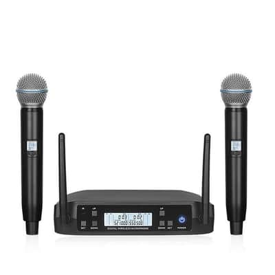 Shure GLXD24 Style Dual Handheld Digital Wireless Microphone System image 1