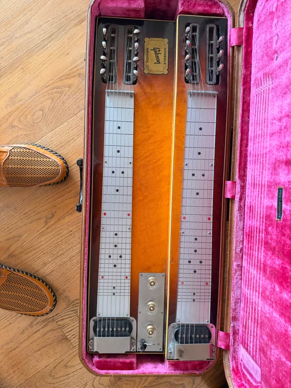 Gibson CG Console Grand Double Neck Steel Guitar 1953-1957 - Sunburst - Good