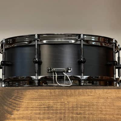 2015 Noble & Cooley 14" SS Classic Beech Solid Shell 5"x14 Snare Drum Transparent Black image 9