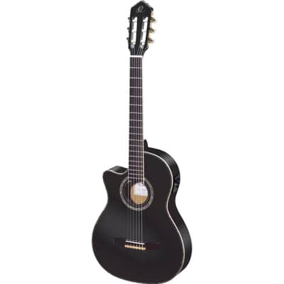 Ortega RCE145LBK NT Lefthand Black, incl. Gigbag - Lefthand Classical Guitar image 1