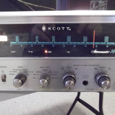 H.H. SCOTT 340 B VINTAGE TUBE STEREO RECIEVER WORKS image 4