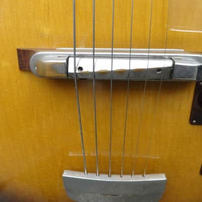 Extremely Rare Vintage Minty 1948 Gibson National Aristocrat 1110  Arch Top Jazz Guitar Video image 13