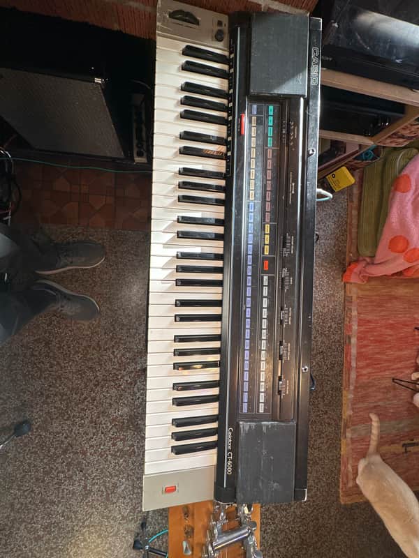 Casio CT-6000 Casiotone 61-Key Synthesizer 1980s - Black / Silver image 1