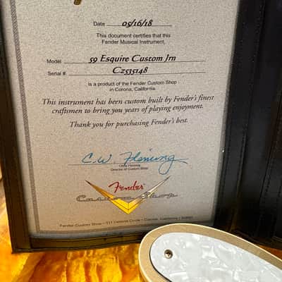 Fender Esquire journeyman 59 2018 image 15
