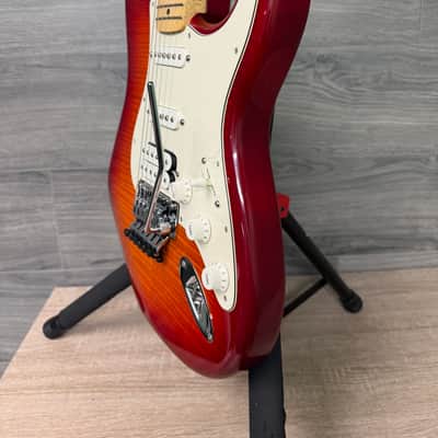 Fender Standard Stratocaster HSS Plus Top w/ Floyd Rose Cherry Guitar #2954 image 6
