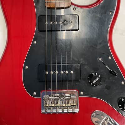 Fender Noventa Stratocaster 2021 Crimson Red Transparent image 4