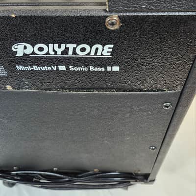 Polytone Vintage Mini Brute V Jazz Guitar & Bass Amp Combo, w/Wheels, Circa 2004 image 10