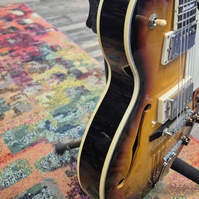 Johnson JH100 delta rose semi hollow les Paul style guitar image 6