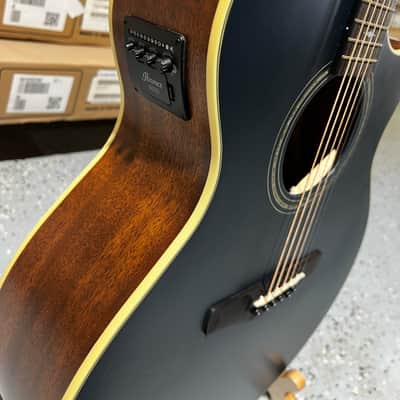 Ibanez AE100 Acoustic-Electric Guitar - Dark Tide Blue Flat image 2