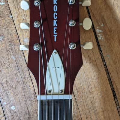 Harmony Rocket Vintage 1969 Red 335 Style Double Cutaway image 6