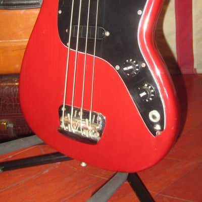 1978 Fender Musicmaster Bass Red image 1