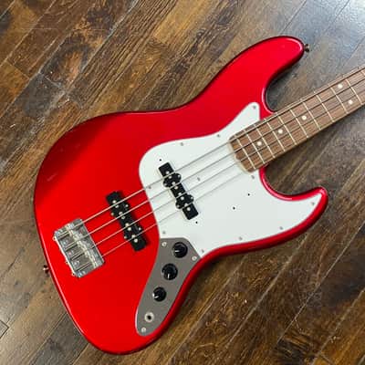 Fender Japan Jazz Bass Standard Electric Bass Candy Apple Red MIJ image 1
