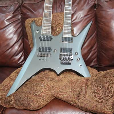 Ibanez Xiphos Doubleneck Guitar w/ OHSC *RARE* 2009 matte gunmetal NAMM Guitar image 3