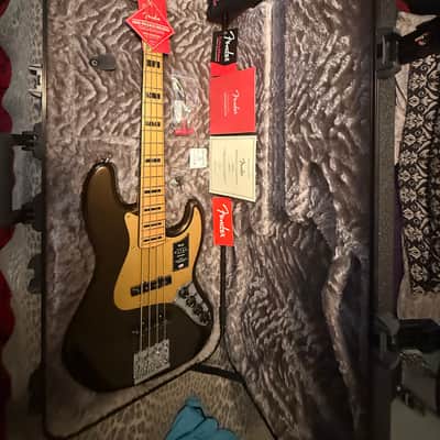 Fender American Ultra Jazz Bass with Maple Fretboard 2019 - Present - Texas Tea image 24