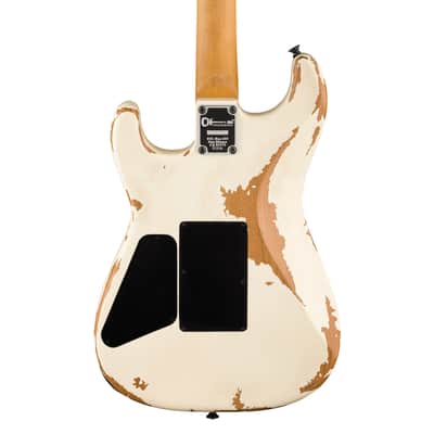 Charvel Pro-Mod Relic San Dimas Style 1 HH FR PF - Pau Ferro Fingerboard, Weathered White image 3
