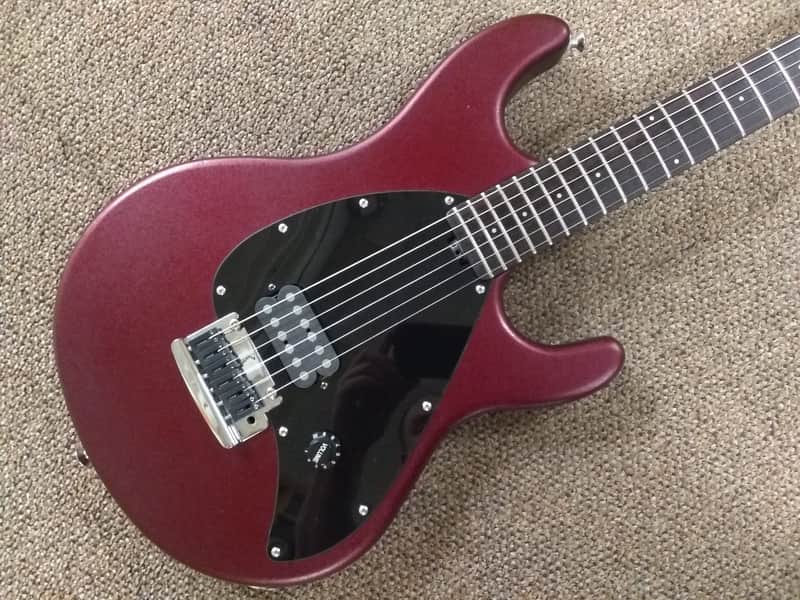 Ernie Ball Music Man Sub 1 Guitar Textured Red image 1