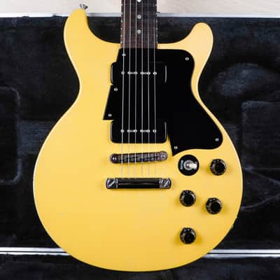 Gibson Les Paul Faded Double Cutaway 2008 Worn Yellow DC Special w/ Gold Gibson Hard Case image 1