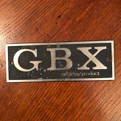 GBX Amplifier / Speaker Cabinet Badge - Lighthouse 1970s Black/Chrome - RARE and COOL! image 1
