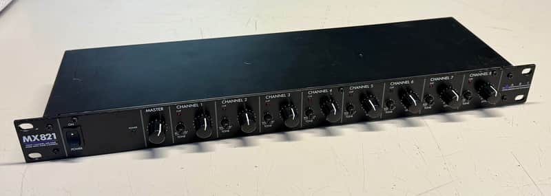 ART MX821 8-Channel Mic/Line Rack Mixer with Tone Control Bild 1