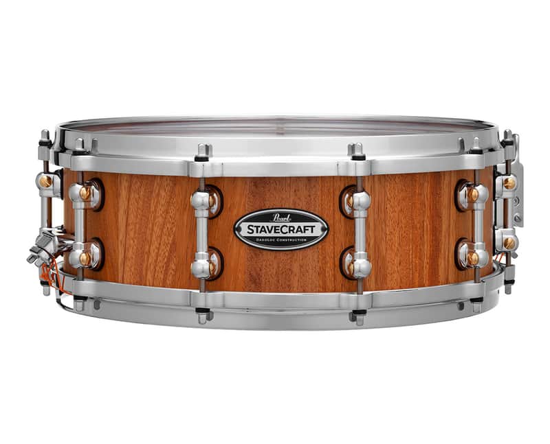 Pearl Stavecraft 14"x5" Makha Snare Drum - Hand-Rubbed Natural image 1