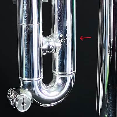 BERKELEY Raw Brass STD Eb/D Trumpet w/ Extra Silver D Bell 2019ish - SILVER PLATED image 20