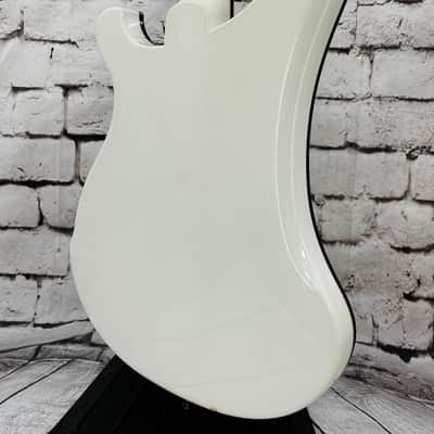 1995 Rickenbacker 4003 4-String - White with Black Hardware/Black Trim image 10