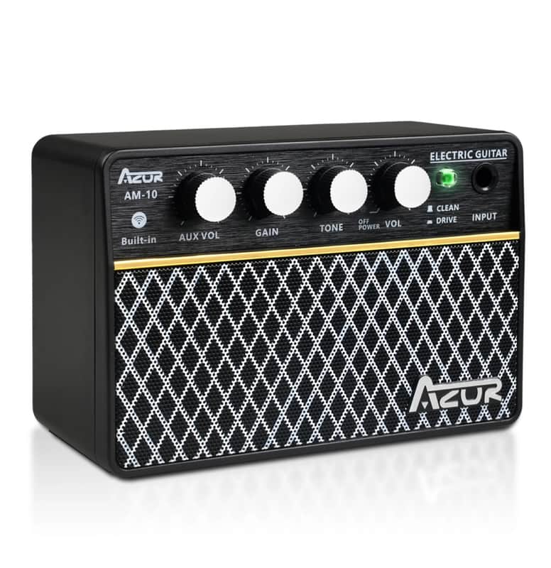 New AZOR 10W Electric Guitar Amplifier AM-10 Mini AMP For Guitar Built-in Battery image 1