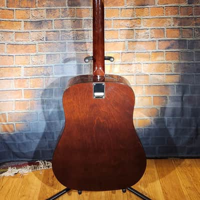 Vintage 1970s MIJ Epiphone FT-140 Bolt-On Dreadnought Acoustic Natural image 2
