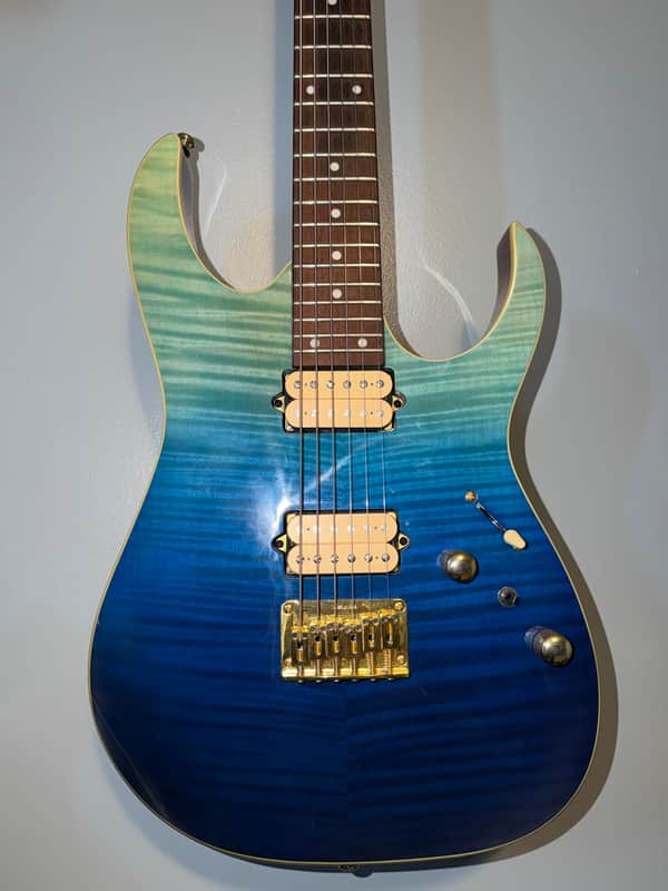 Ibanez RG421HPFM 2019 - Present - Blue Reef Gradation image 1