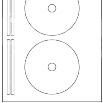 Ace CD/DVD 2 up Labels 62300 - White image 2