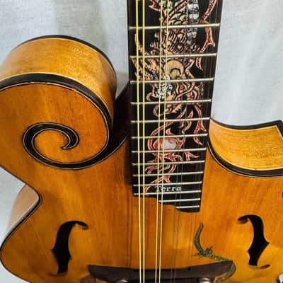 Blueberry Handmade Mandolin Dragon Motif image 9