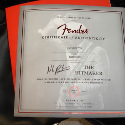 2022 Fender Nile Rodgers Hitmaker Stratocaster Electric Guitar, Maple Fingerboard, Olympic White w/ Case image 15