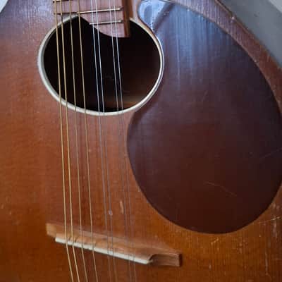 1940s Regal Sunburst Finish Flatback Mandolin image 11