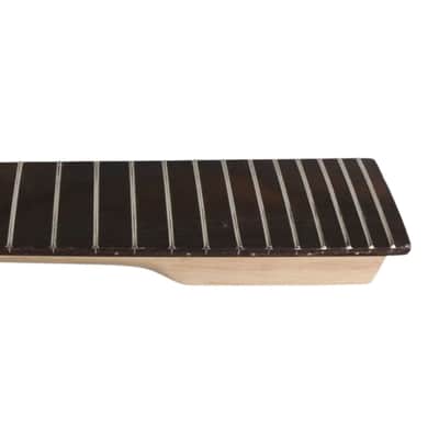 ESP-Style Unfinished Bolt-On Guitar Neck, 24 Fret, Maple & Rosewood Fretboard image 4