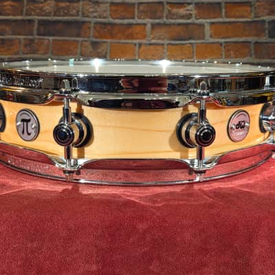 DW Collector's Series Maple Pi 3.14x14" Snare Drum Natural image 3
