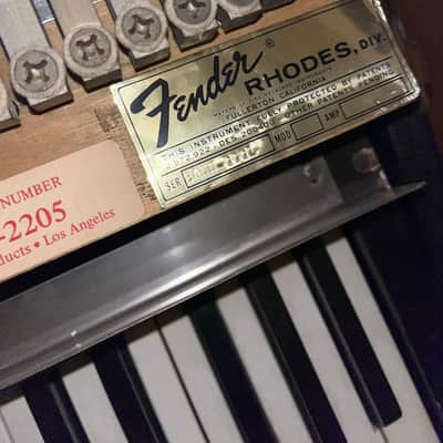 1960’s Fender Rhodes Piano Bass Sparkle Top 32-Key Electric Piano (Serial #0001) image 9