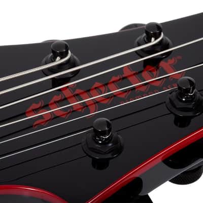 Schecter Sunset-6 ET Red Dawn Electric Guitar - Gloss Black (3892) image 11