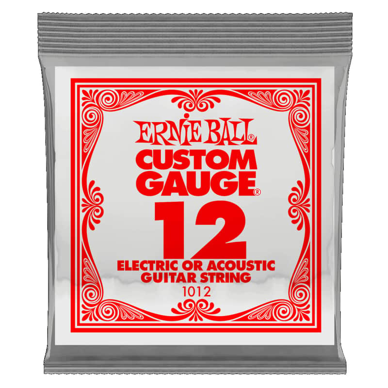 Ernie Ball Plain Steel .012" -- 6 Pack image 1