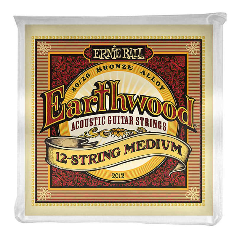 Ernie Ball 2012 Earthwood 80/20 12-String Medium Acoustic Guitar Strings, .011/.011 - .052/.028 image 1