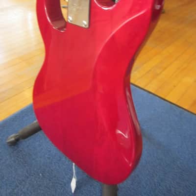 J. Reynold 4-String Electric Bass - Red/White image 12