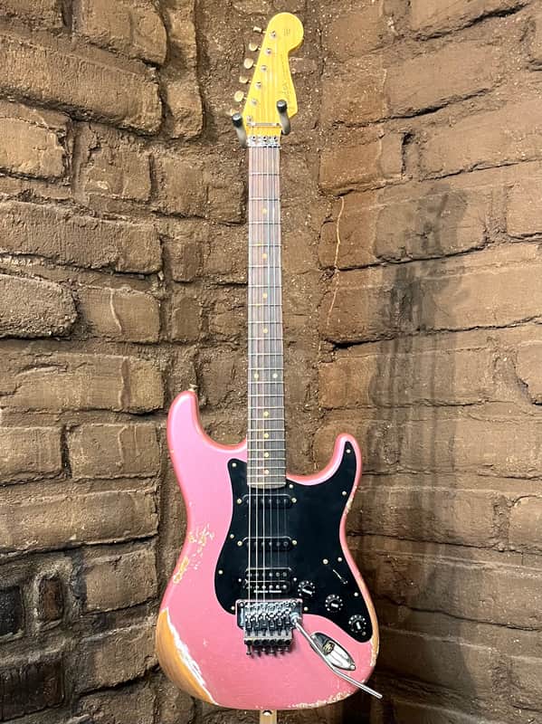 Fender Custom Shop 60's Stratocaster HSS Floyd Rose Heavy Relic - Burgundy Purple Mist image 1